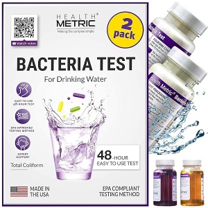 Kit de prueba de bacterias coliformes para agua potable, fácil de usar, kit de prueba de calidad del agua de 48 horas para agua de llave y pozo en el hogar, método de prueba aprobado por la EPA,