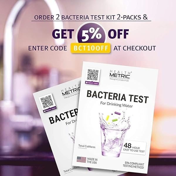 Kit de prueba de bacterias coliformes para agua potable, fácil de usar, kit de prueba de calidad del agua de 48 horas para agua de llave y pozo en el hogar, método de prueba aprobado por la EPA, - Image 9