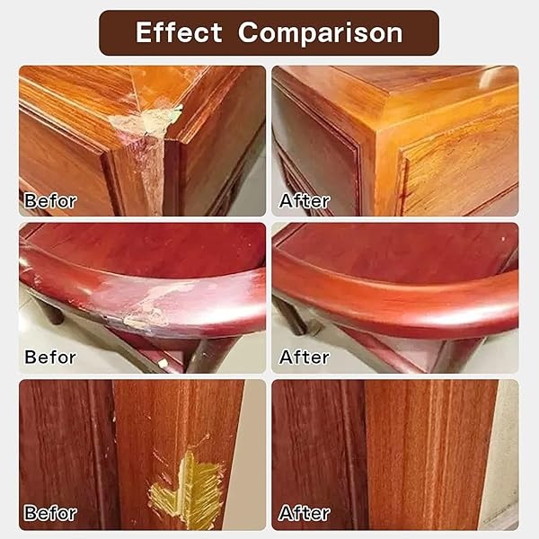 Kit de reparación de madera para retocar cualquier mueble de madera, 12 colores de superficie de cubierta de arañazos para mesa de piso de madera, pintura de muebles de relleno, roble, gabinete, puerta, chapa, cereza, nogal - Image 7