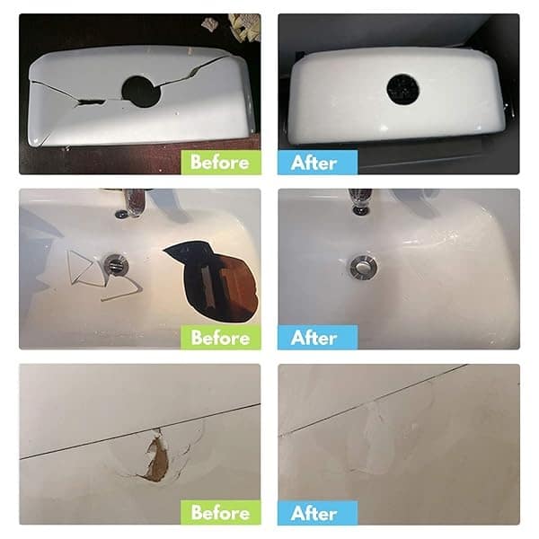 Kit de reparación para tina, azulejos y ducha, color blanco - Image 7