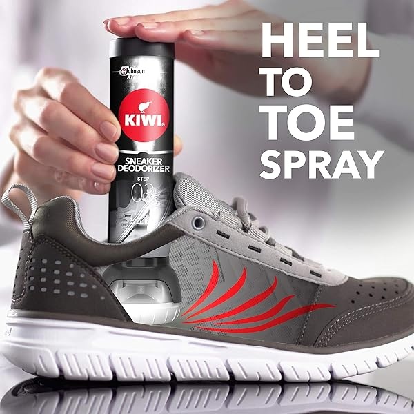 Kiwi Zapatilla Desodorante Spray para Olor de Zapatos, Negro - - Image 3