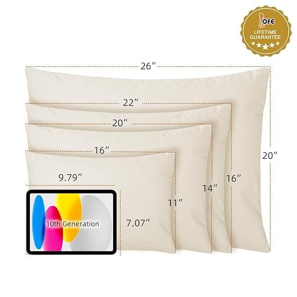 LOFE - Almohada orgánica de trigo sarraceno para dormir, 14 x 20 pulgadas, altura ajustable, transpirable para dormir fresco, soporte cervical para dormir de espalda y lateral (cascos de trigo - Image 5