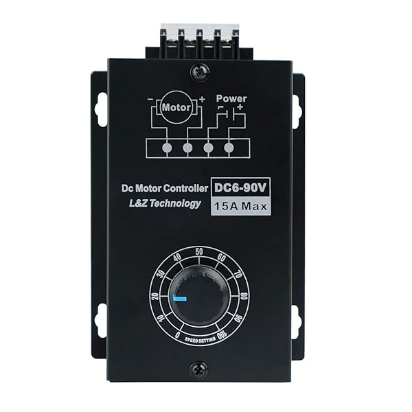 L&Z Controlador de velocidad del motor CC PWM 6-90V 15A Módulo de control de ajuste del motor 1000W 16kHz - Image 3