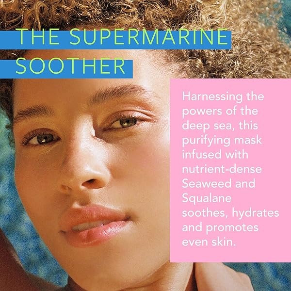 Lapcos Set de 5 Mascarillas Faciales Seaweed con Extracto de Algas Marinas, Ácido Hialuronico, Papaya y Escualano para Purificar, Acondicionaro, Suavizar, Hidratar la Piel Facial - Image 3