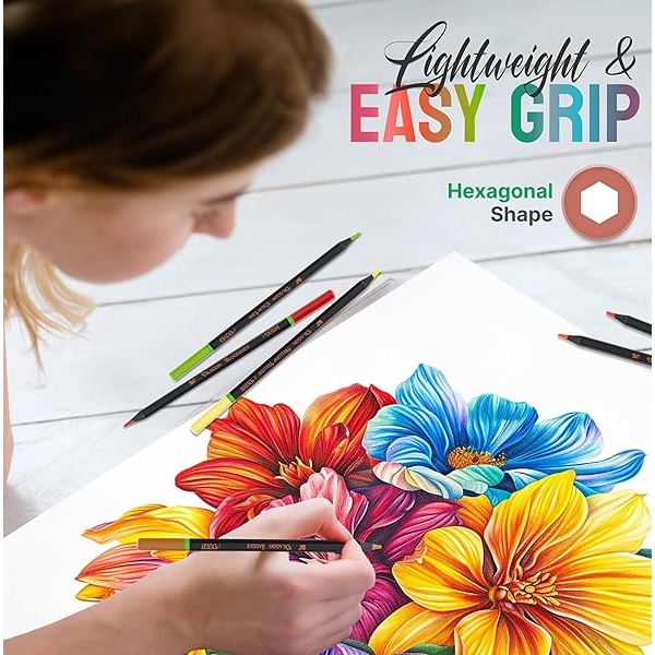 Lápices de colores Black Widow Dragon para adultos – 36 lápices de colores con pigmentos suaves – el mejor juego de lápices de colores para libros de colorear y dibujo para adultos – Un juego de lápices imprescindible - Image 5