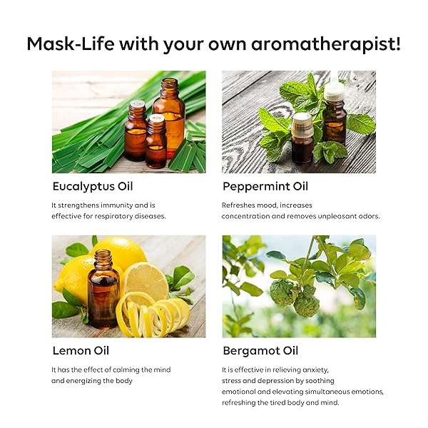 LeMouton - Parche de máscara de burbujas de habla natural puro aroma esencia de aceite refrescante fragancia ambientadores para respiración, pegatinas perfumadas para máscara facial, fabricado en Corea, 30 unidades - 240 parches - Image 5