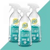 Lemi Shine Limpiador de azulejos y duchas – Limpiador de azulejos y ducha elimina cal, calcio, jabón con potente ácido cítrico, fórmula sin fragancia, botella de 28 onzas – 3 unidades