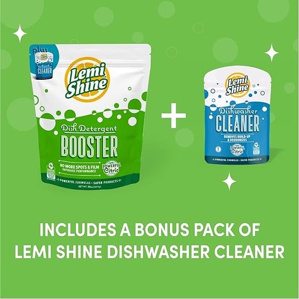 Lemi Shine - Limpiador de detergente para platos, removedor de manchas de agua dura, limpiador multiusos de ácido cítrico (2.5 libras (paquete de 1)) - Image 3
