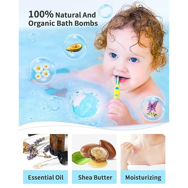 Light Up Bath Bombs with Surprise Inside,Natural Bath Bombs Gift Set 6 with Essential Oils,Magnesium Bath Bombs for Women Relaxing Spa Bath Skin Moisturize Gifts for Women - Image 7