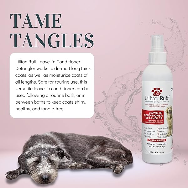 Lillian Ruff Brightening & Whitening Shampoo for Dogs Ð Tear Free Coconut Scent with Aloe for Normal, Dry & Sensitive Skin Ð Adds Shine & Luster to Coats - Image 5
