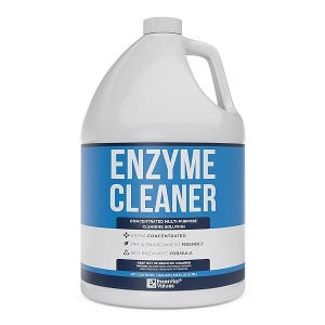 Limpiador de enzimas (1 galón / 128 onzas líquidas), limpiador de drenaje, fabricado en Estados Unidos, solución multiusos, para detener los olores en sus pistas, eliminador de olores, quitamanchas, limpieza general - para residenciales y comerciales