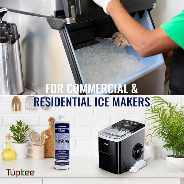 Limpiador de máquina de hielo Tupkee níquel seguro - 16 oz limpiador de máquina de hielo, universal para Affresh, Whirlpool 4396808, Manitowoc, Kitchenaid, Scotsman Limpiador de máquina de hielo y descalcificador - Image 8