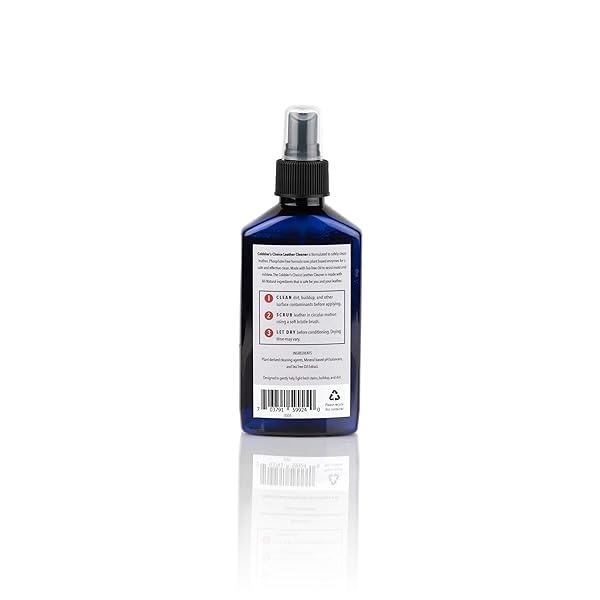Limpiador de piel totalmente natural, diseñado para combatir las manchas frescas, la suciedad, la acumulación de polvo, fácil aplicación en spray, Blanco, 6oz (177 mL) - Image 3