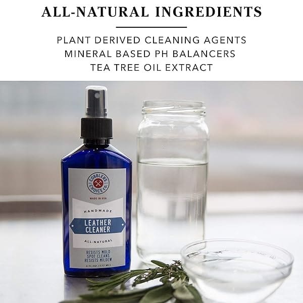 Limpiador de piel totalmente natural, diseñado para combatir las manchas frescas, la suciedad, la acumulación de polvo, fácil aplicación en spray, Blanco, 6oz (177 mL) - Image 6