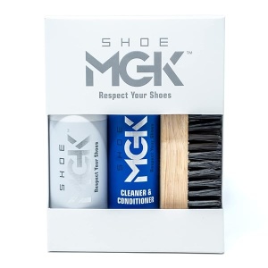 Limpiador de zapatos y retoque blanco | Kit de limpieza de zapatos All Star con limpiador y acondicionador y retoque blanco, Blanco, L