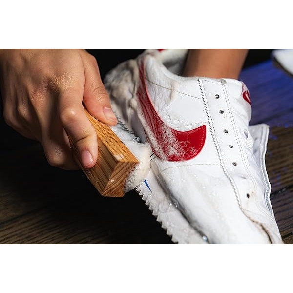 Limpiador de zapatos y retoque blanco | Kit de limpieza de zapatos All Star con limpiador y acondicionador y retoque blanco, Blanco, L - Image 9