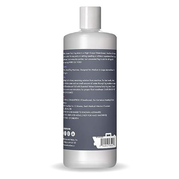 Líquido para máquina de niebla, alta densidad extrema (32 onzas/cuarto de galón) – Fabricado en Estados Unidos – Zumo de niebla que produce niebla blanca de larga duración para nebulizadores a base de - Image 9