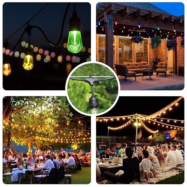 Litcher Globe String Light Suspension Kit, Outdoor Light Guide Wire, Vinyl Coated Stainless Steel Steel Cable，Include 150fts Transparent PVC and 304 Stainless Steel Wire Cable, Turnbuckle and Hooks - Image 7