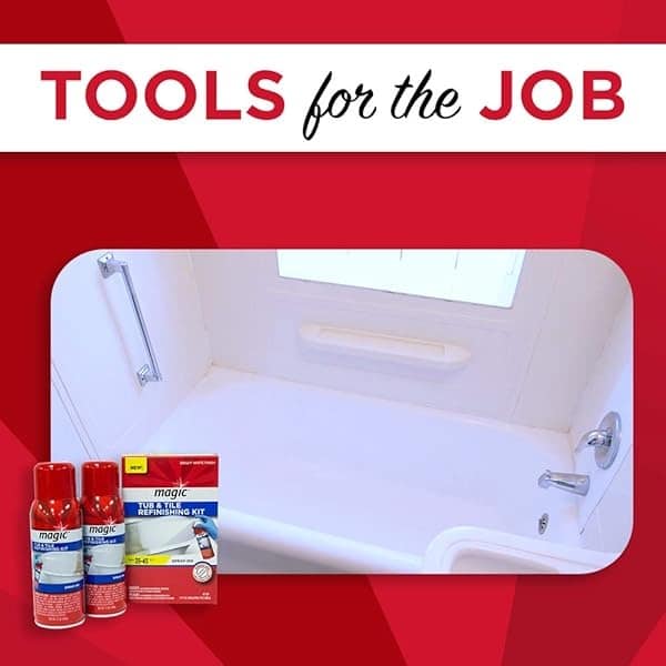 MAGIC Kit de reacabado de Tina y Azulejos, espray en Aerosol, reacabado de fregaderos, Porcelana, Fibra de Vidrio acrílica y Superficies de cerámica, Blanco Brillante - Image 7