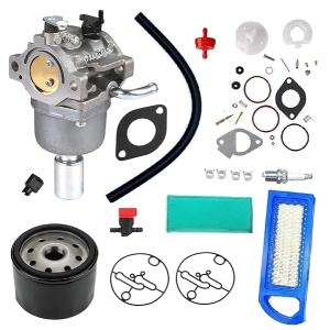 MDAIRC 796587 594593 Carburador para Briggs & Stratton 19 19.5 20 20.5 21 HP Motor Craftsman Riding cortacésped Intek Cilindro OHV Motor Nikki Carb #591736 594601 591731 796109 Full Paquete