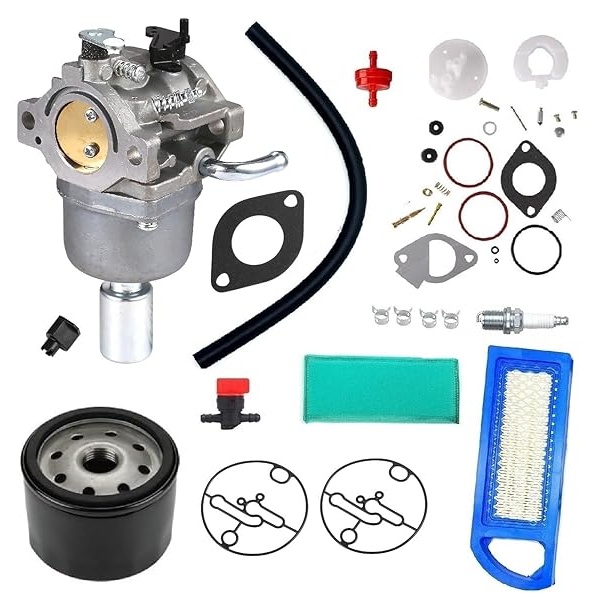 MDAIRC 796587 594593 Carburador para Briggs & Stratton 19 19.5 20 20.5 21 HP Motor Craftsman Riding cortacésped Intek Cilindro OHV Motor Nikki Carb #591736 594601 591731 796109 Full Paquete
