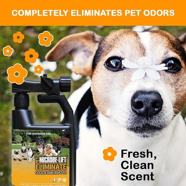 MICROBE-LIFT Eliminador de olores para mascotas al aire última intervensión para un fuerte olor en césped, patios, terraza y césped, evita que las mascotas vayan en el mismo lugar, 32 onzas - Image 7