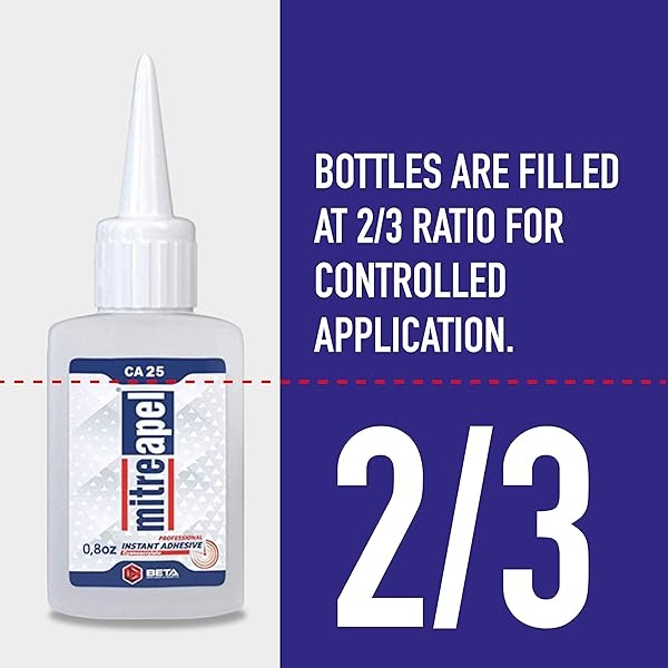 MITREAPEL CA - Pegamento con activador (3 x 0.8 oz - 3 x 3.4 onzas) - CA Glue para carpintería - Pegamento de cianoacrilato y spray activador - Pegamento loco, súper pegamento para manualidades y - Image 10