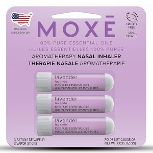 MOXĒ Lavender Essential Oil Nasal Inhaler, Therapeutic No-Mess Aromatherapy, Relaxation, Naturally Calming, Helps with Sleep, Uplifts Mood, Pure and Undiluted, Made in USA (3)
