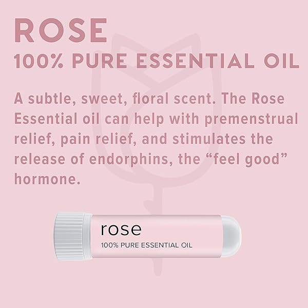 MOXĒ Rose Essential Oil Nasal Inhaler, Therapeutic No-Mess Aromatherapy, Naturally Calming, Relaxation, Mood Elevating, Pure and Natural, Made in USA (3 Pack) - Image 3