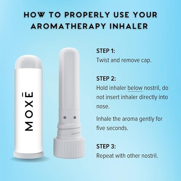 MOXĒ Rose Essential Oil Nasal Inhaler, Therapeutic No-Mess Aromatherapy, Naturally Calming, Relaxation, Mood Elevating, Pure and Natural, Made in USA (3 Pack) - Image 8