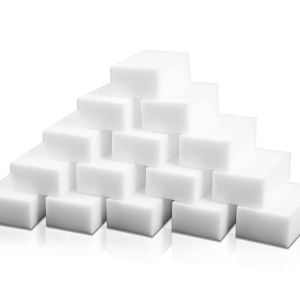 Magic Sponge Eraser - Juego de 100 esponjas de melamina extra gruesas y duraderas a granel – Almohadillas de limpieza de espuma para múltiples superficies – bañera, suelo, zócalo, baño, limpiador de pared