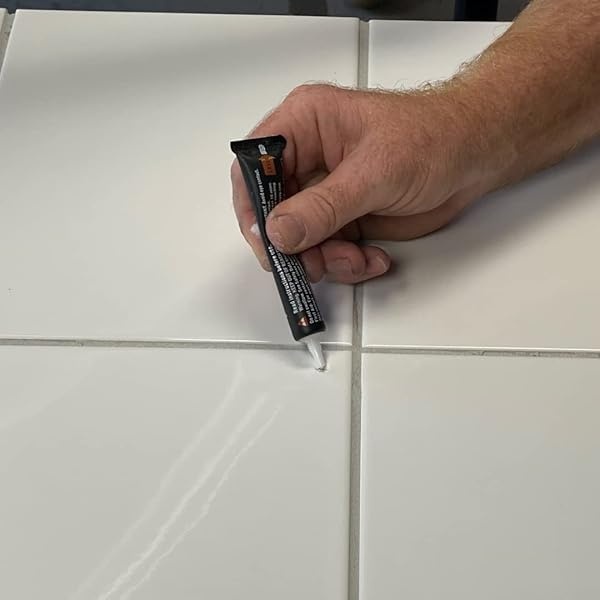 MagicEzy Tile RepairEzy (blanco) - Relleno de reparación de azulejos de cerámica para fijar virutas y grietas de azulejos, adherencia súper fuerte, cerámica, porcelana, acrílico, fibra de vidrio, - Image 6