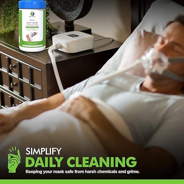 Mars Wellness CPAP - Toallitas de limpieza para máscara - Sin perfume - 80 toallitas CPAP 5 x 6 - Toallitas de limpieza sin pelusa - Paquete de 3 (240 toallitas) - Image 8