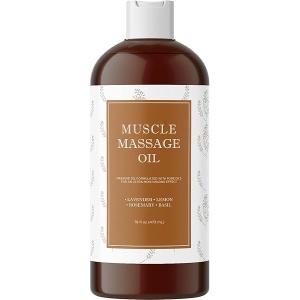 Massage Oil for Sore Muscles and Body Pain Relief â?? Massage Therapy for Women and Men â?? Great Deep Tissue Massage for Backâ?? Anti Aging Moisturizers for Dry Skin â?? Sweet Almond Jojoba â?? 16 oz