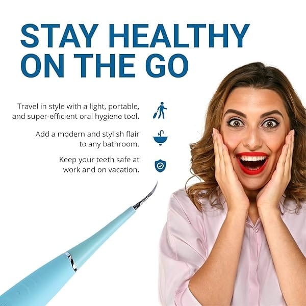 Meeteasy Electric Sonic Dental Calculus Plaque Remover Tool Kit - Tooth Scraper Tartar Removal Cleaner - Teeth Stain Eraser Polisher - Remove Tarter for Kids Adult - 100% Proven Safe - Image 8