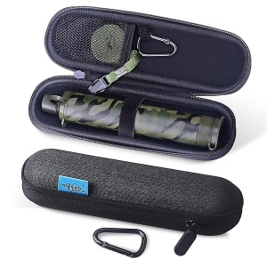 Membrane Solutions Filtro de agua de camuflaje con funda de transporte