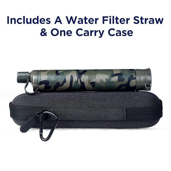 Membrane Solutions Filtro de agua de camuflaje con funda de transporte - Image 8
