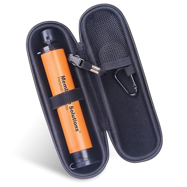 Membrane Solutions Filtro de agua naranja con funda de transporte - Image 9