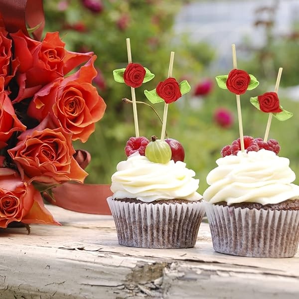 Minisland MSL220 - Palillos de dientes de bambú para aperitivos de 4.7 pulgadas de largo, palillos de cóctel de novia, fiesta de San Valentín, comida, bebidas de frutas, palillos decorativos, 100 unidades - Image 5