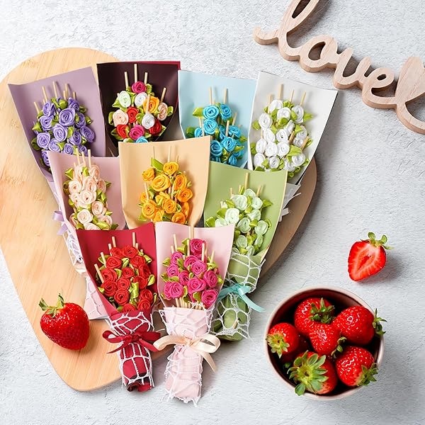 Minisland MSL220 - Palillos de dientes de bambú para aperitivos de 4.7 pulgadas de largo, palillos de cóctel de novia, fiesta de San Valentín, comida, bebidas de frutas, palillos decorativos, 100 unidades - Image 10