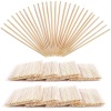 Minisland Palillos de dientes de bambú extralargos de 4 pulgadas para aperitivos, 800 unidades en 8 paquetes pequeños, 2 mm de grosor, redondos, resistentes, para fiestas, cócteles, bebidas, frutas, alimentos, palillos - MSL145