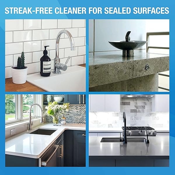 MiracleSpray para granito y piedra, súper limpiador para proteger y pulir todas las superficies de piedra, incluyendo mármol, cuarzo, pizarra, azulejos, laminado, ideal para soporte de limpieza de cocina y baño, kit de 16 onzas - Image 7