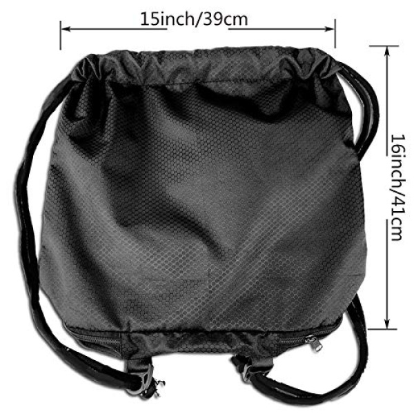 Mochila con cordón para gimnasio, yoga, deportes al aire última intervensión, Impresión 3D., LGBT Pride Biting Lip, 15"x16" - Image 3