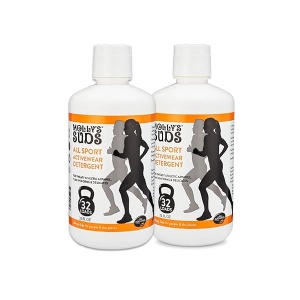 Molly's Suds All Sport Laundry Wash | Detergente natural para ropa de entrenamiento, ropa deportiva y tejidos deportivos | 64 cargas (paquete de 2)