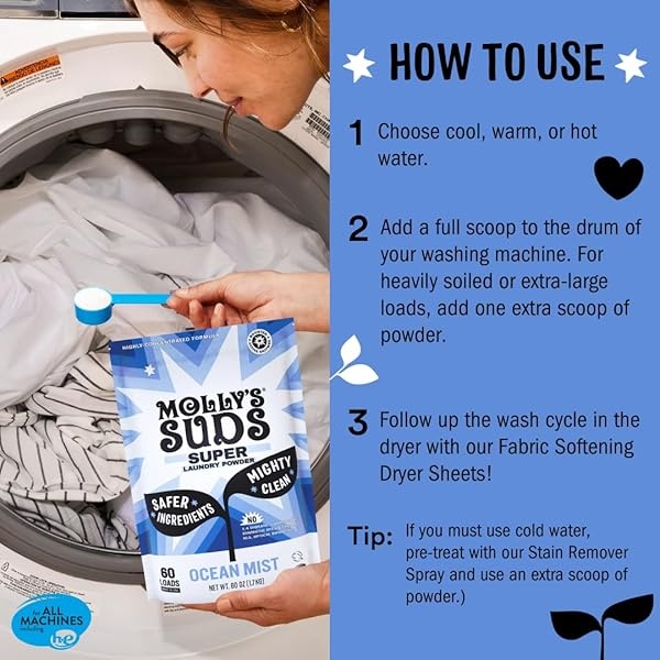Molly's Suds Super Detergente en polvo, 120 Load - Image 7