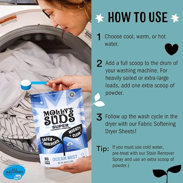 Molly's Suds Super Detergente en polvo, 120 Load - Image 7