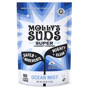 Molly's Suds Super Detergente en polvo, 60 Load