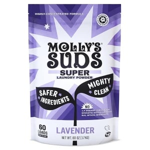 Molly's Suds Super Detergente en polvo, 60 Load