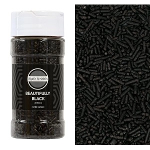 Mystic Sprinkles Bellamente Black Jimmies Sprinkles Botella de 3 oz