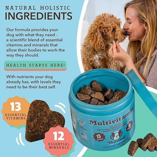 Natural Dog Company | Premios Multivitaminicos Sabor Pato (90 masticables) | vitaminas y minerales Que tu Perro Necesita - Image 4